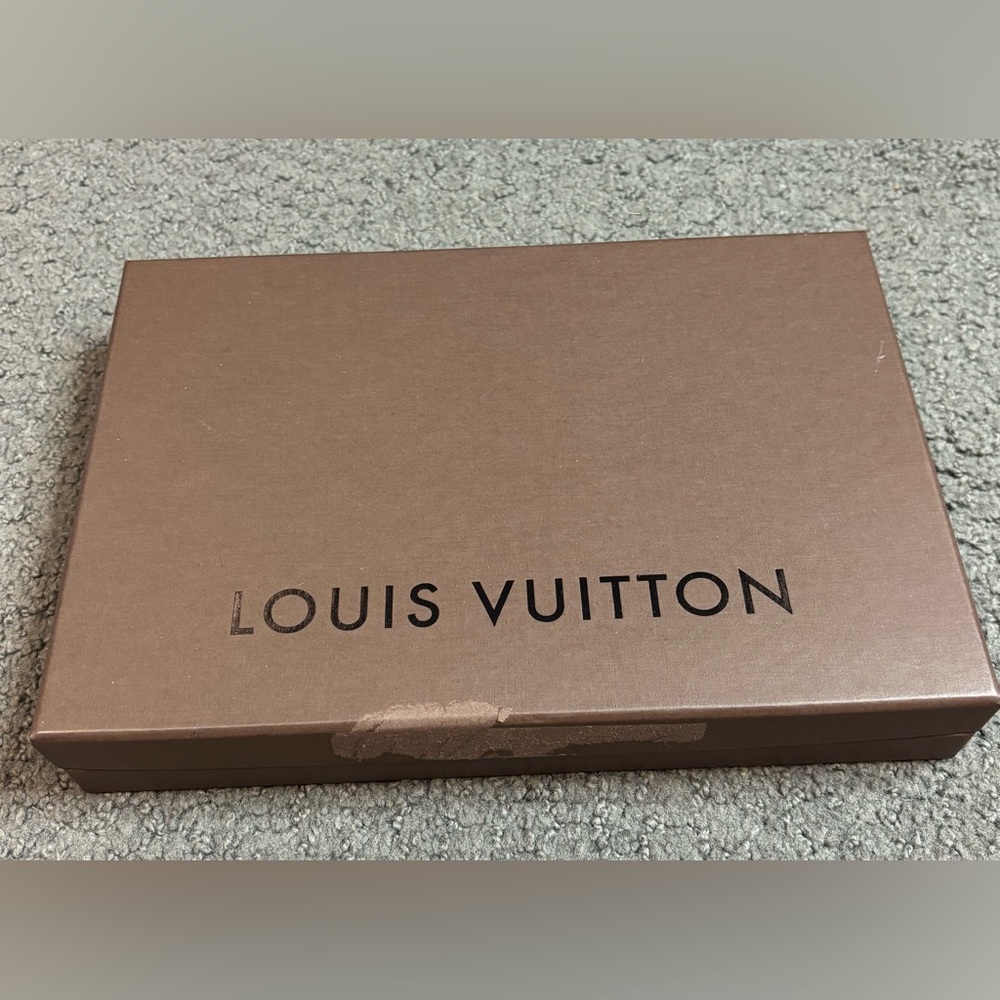 Vintage Louis Vuitton Brown Empty Box Only Gift Authentic 7.5” x 11” x 1.75”